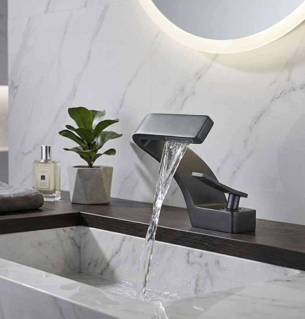 Mitigeur Lavabo Cascade en Laiton - Lovinox ARYA