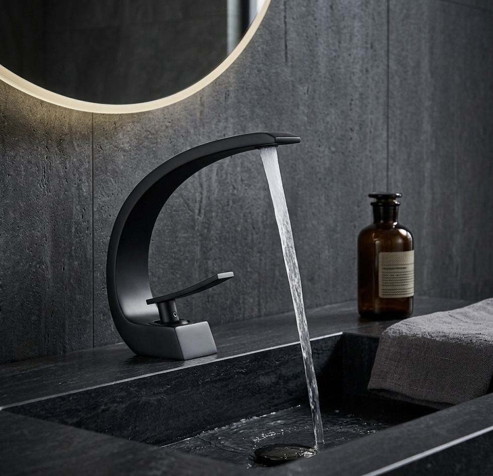 Mitigeur Lavabo Courbé en Laiton - Lovinox KELIA
