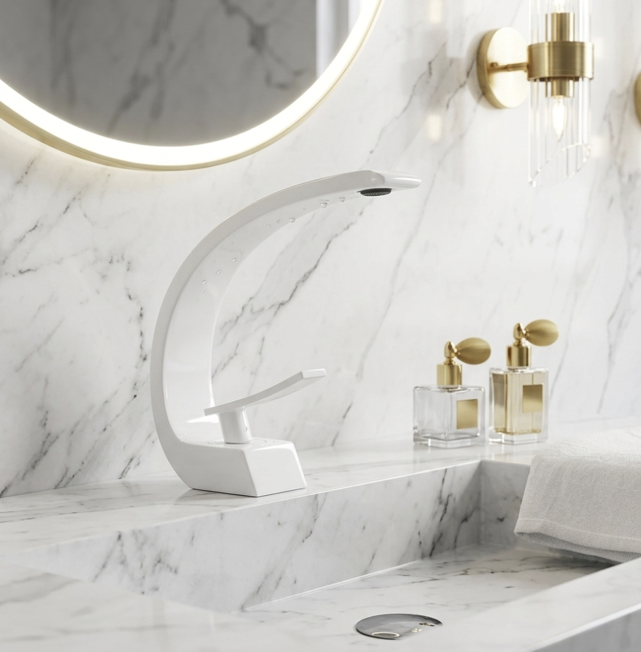 Mitigeur Lavabo Courbé en Laiton - Lovinox KELIA