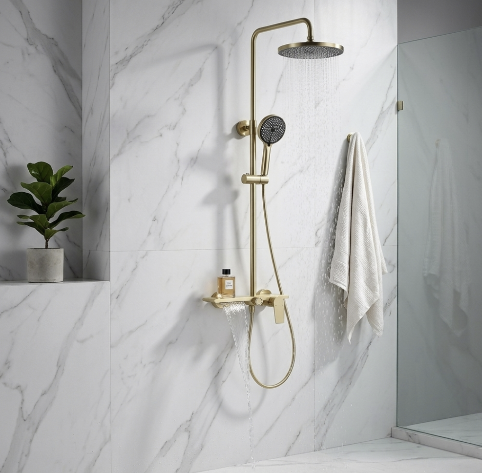 Colonne de douche thermostatique Design - Lovinox Olyris