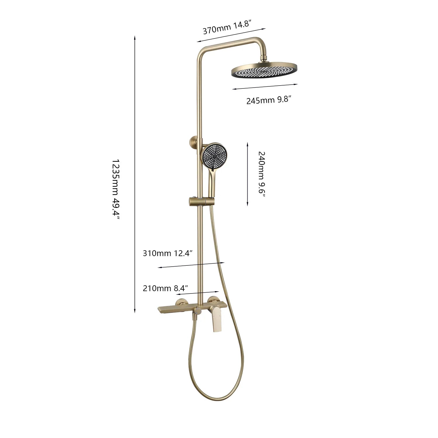 Colonne de douche thermostatique Design - Lovinox Olyris