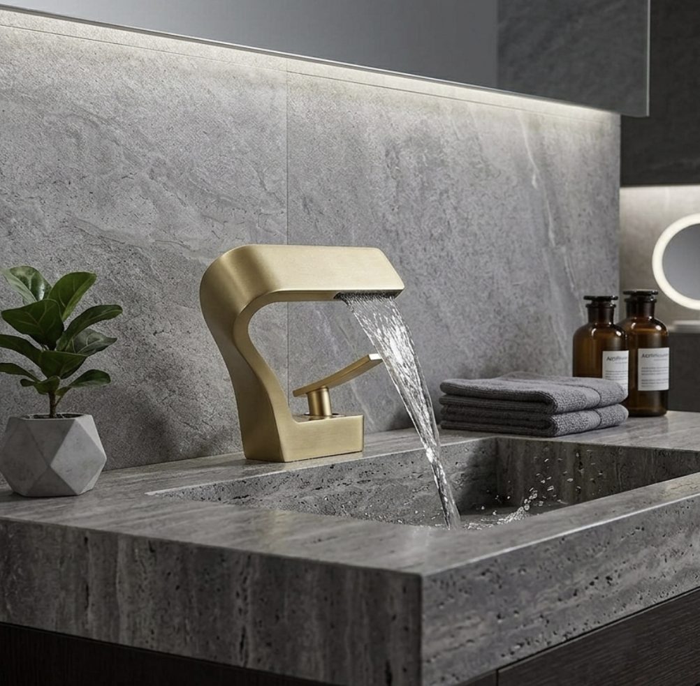 Mitigeur Lavabo Cascade en Laiton - Lovinox ARYA