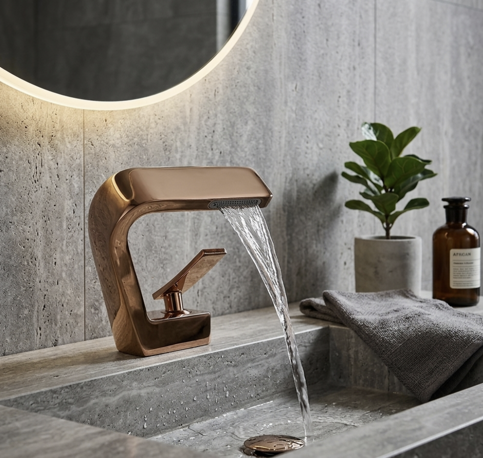 Mitigeur Lavabo Cascade en Laiton - Lovinox ARYA