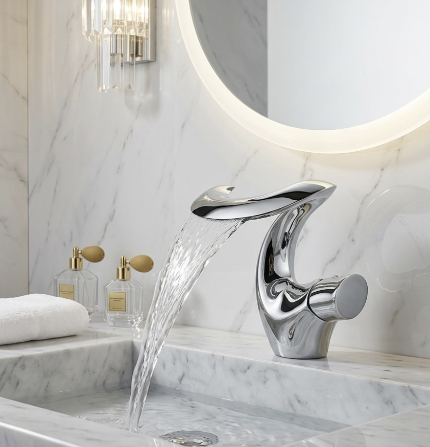 Mitigeur Cascade pour Lavabo et Baignoire - Lovinox NORA
