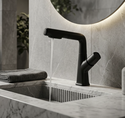 Mitigeur Lavabo Droit en Acier Inoxydable - Lovinox TUKA