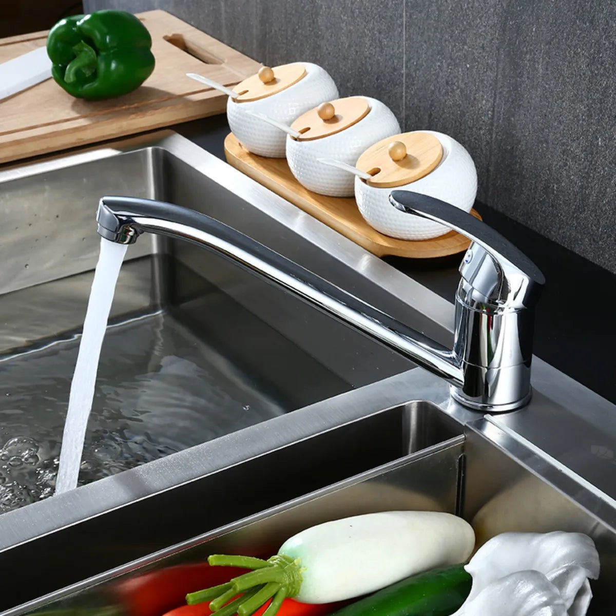 Mitigeur Cuisine Flexible Chrome - Lovinox FLEX-VORTEX