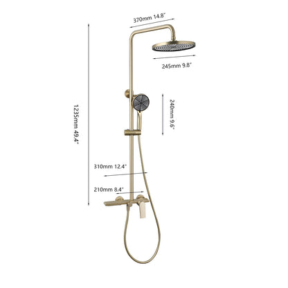 Colonne de douche thermostatique Design - Lovinox Olyris