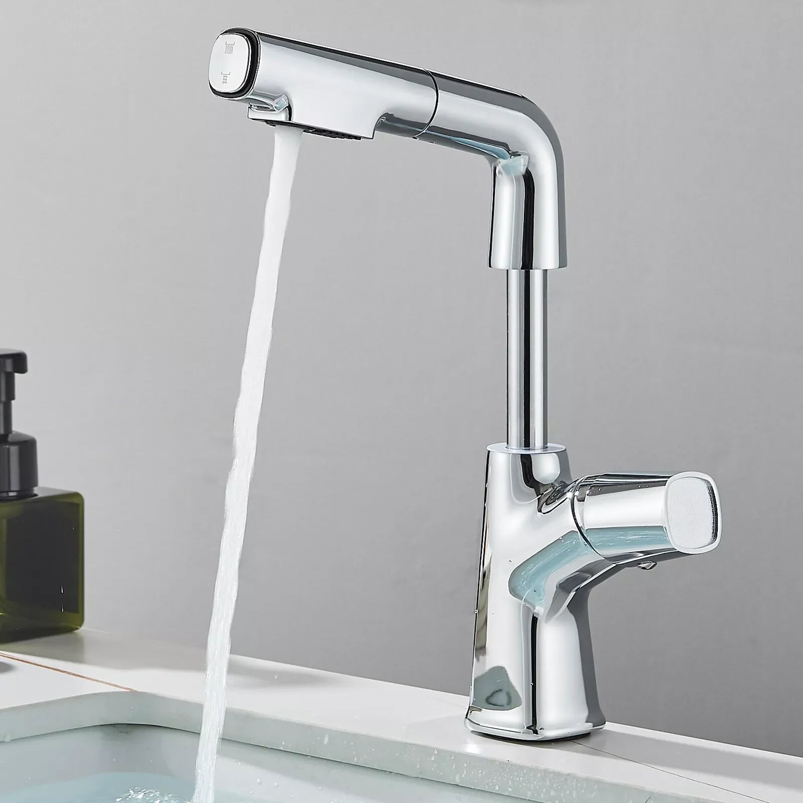 Mitigeur Lavabo Droit en Acier Inoxydable - Lovinox TUKA
