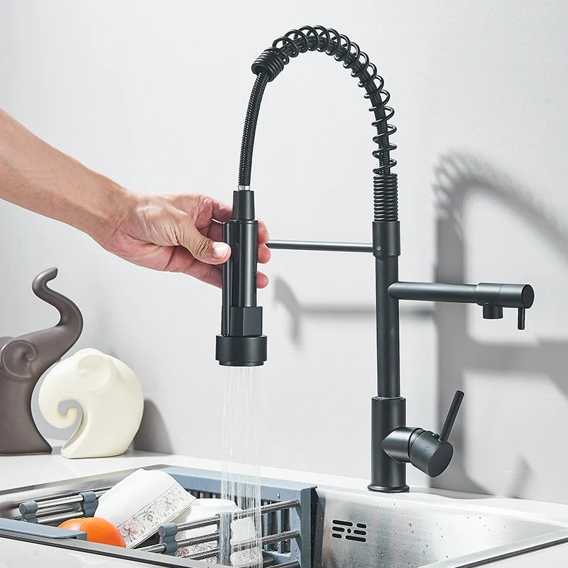 Mitigeur Cuisine Extractible Rotatif en Laiton - Lovinox MIRA