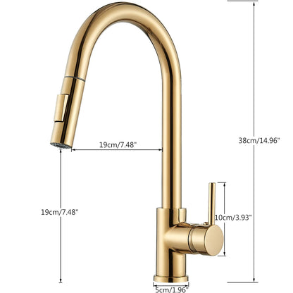 Mitigeur Cuisine Extractible en Acier Inoxydable - Lovinox NOVA