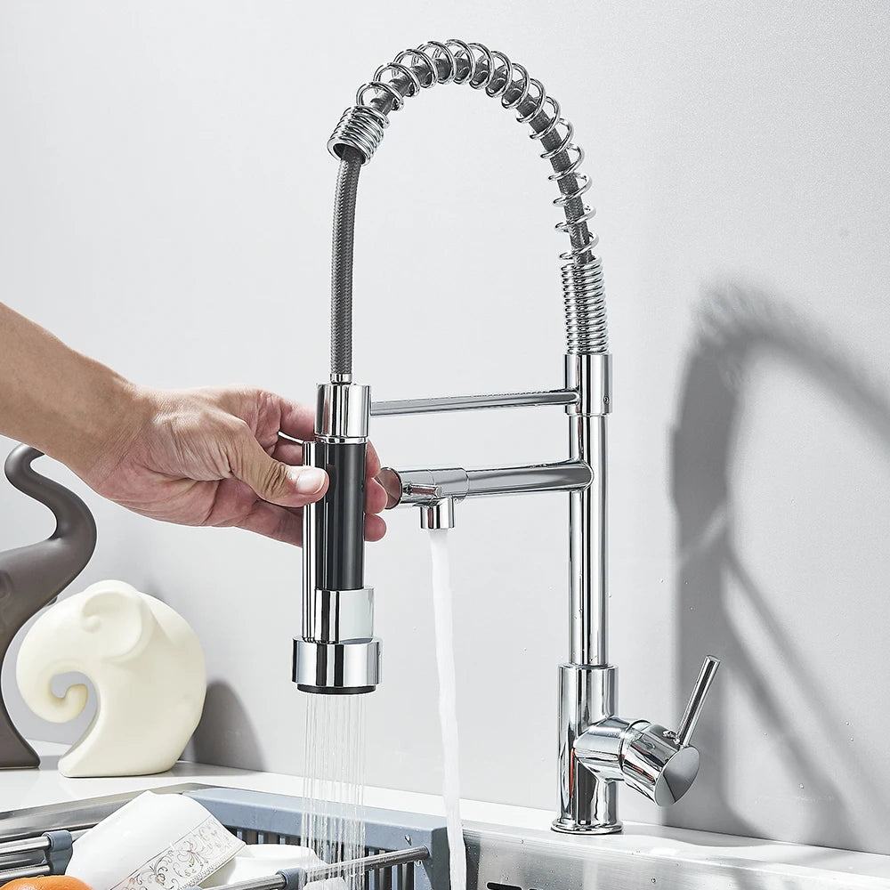 Mitigeur Cuisine Extractible Rotatif en Laiton - Lovinox MIRA
