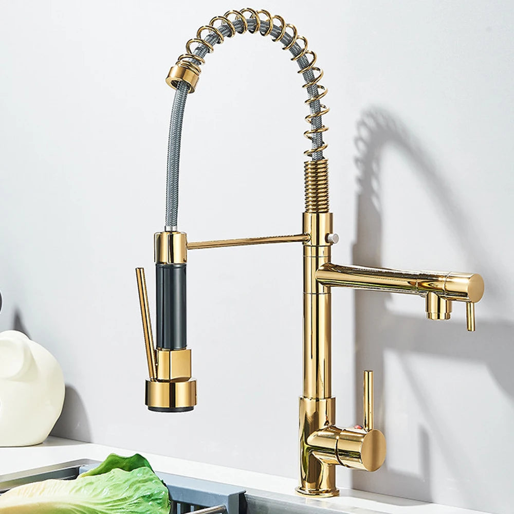 Mitigeur Cuisine Extractible Rotatif en Laiton - Lovinox MIRA