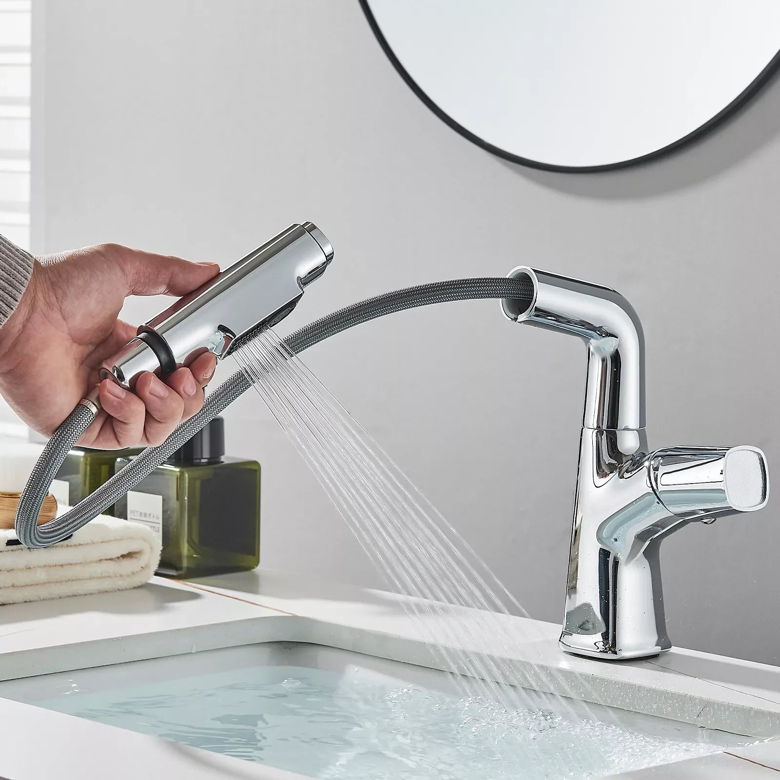Mitigeur Lavabo Droit en Acier Inoxydable - Lovinox TUKA
