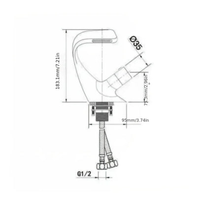 Mitigeur Lavabo Monomanette en Alliage - Lovinox ELIO