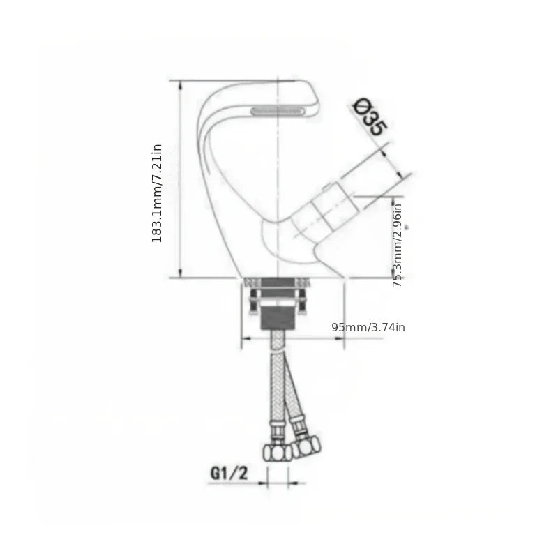 Mitigeur Lavabo Monomanette en Alliage - Lovinox ELIO