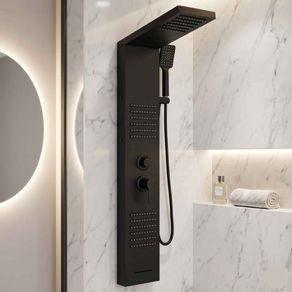 Lovinox Orion - Colonne de douche LED Inox Brossé ou Noir