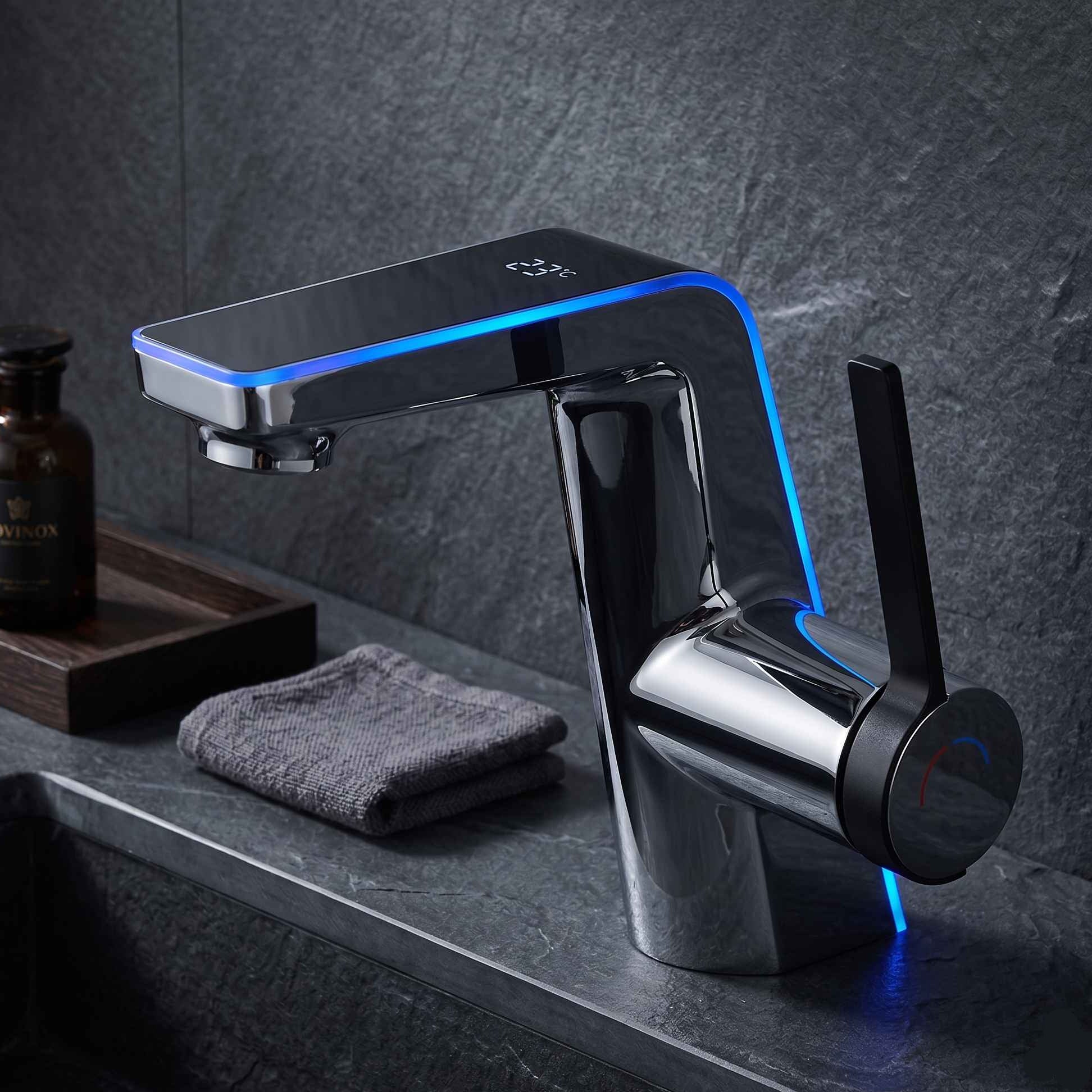 Mitigeur Lavabo LED à Double Jet - Lovinox INTEGRA
