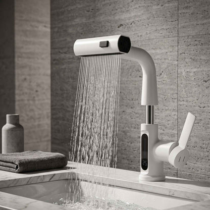 Mitigeur Lavabo Extractible avec Affichage Digital - Lovinox VELA