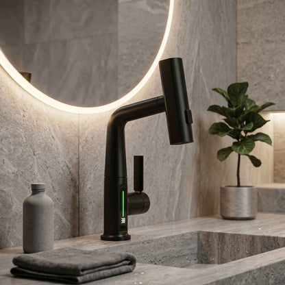 Mitigeur Lavabo Extractible avec Affichage Digital - Lovinox VELA