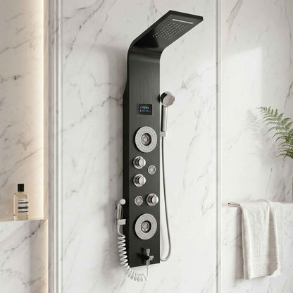 Colonne de douche hydromassante Design Courbée - Lovinox Elypse