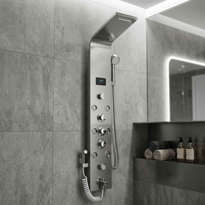 Colonne de douche LED Premium Courbée - Lovinox Altesse